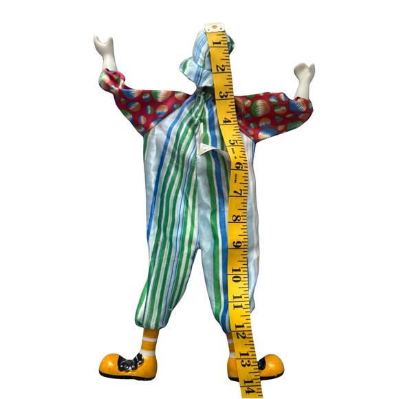 Vintage Porcelain Clown Doll – 14” - Picture 3 of 9